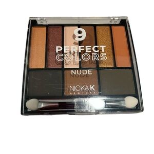 NICKAK NY. 9-Color Eyeshadow Palette - Nude Warm Tones. NWOT-Sealed.